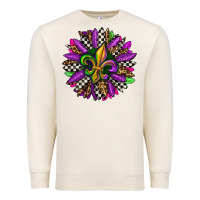 Sandshell mardi gras sunflower Premium Sweatshirt - OliviaCreatesArt