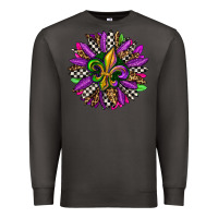 Smoke mardi gras sunflower Premium Sweatshirt - OliviaCreatesArt