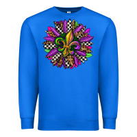 True Royal mardi gras sunflower Premium Sweatshirt - OliviaCreatesArt