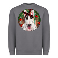 Storm Christmas Bull Terrier Heavyweight Sweatshirt - RanaPortraitStore
