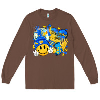 Chestnut retro disco ball the lucky few smile face Long Sleeve Tee - Artiststas