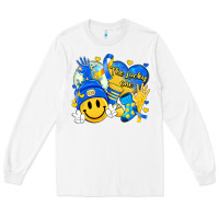 White retro disco ball the lucky few smile face Long Sleeve Tee - Artiststas