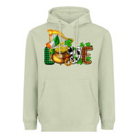 Matcha St. Patrick's Love and golds Heavyweight Hoodie - OliviaCreatesArt