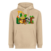 Mushroom St. Patrick's Love and golds Heavyweight Hoodie - OliviaCreatesArt