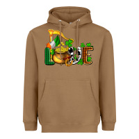 Toasted Coconut St. Patrick's Love and golds Heavyweight Hoodie - OliviaCreatesArt