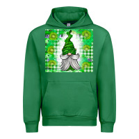 Emerald St. Patricks Day Gnome Urban Hoodie - CowhideDigitalArt