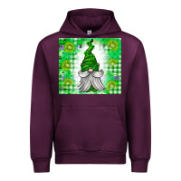Mauve Wine St. Patricks Day Gnome Urban Hoodie - CowhideDigitalArt