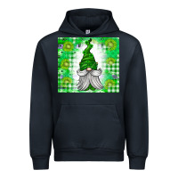 Navy St. Patricks Day Gnome Urban Hoodie - CowhideDigitalArt