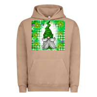 Pigment Burro St. Patricks Day Gnome Urban Hoodie - CowhideDigitalArt