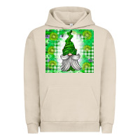 Pigment French Oak St. Patricks Day Gnome Urban Hoodie - CowhideDigitalArt
