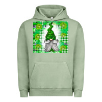 Pigment Oil Green St. Patricks Day Gnome Urban Hoodie - CowhideDigitalArt