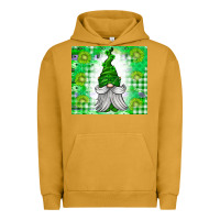 Pigment Peanut Butter St. Patricks Day Gnome Urban Hoodie - CowhideDigitalArt