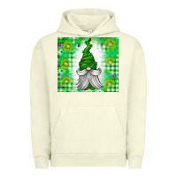 Pigment Pistachio St. Patricks Day Gnome Urban Hoodie - CowhideDigitalArt