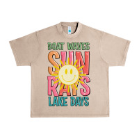 French Oak boat waves sun rays lake days Urban Heavy Tee - JahusDesignShop