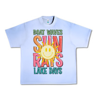 Grape Ice boat waves sun rays lake days Urban Heavy Tee - JahusDesignShop