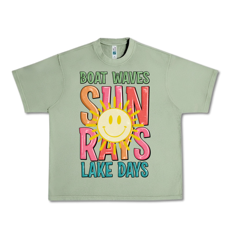 Boat Waves Sun Rays Lake Days Urban Heavy Tee by JahusDesignShop | Teevron
