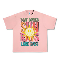 Salmon boat waves sun rays lake days Urban Heavy Tee - JahusDesignShop