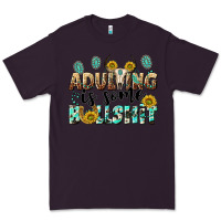 Plum adulting is some bullshit Premium Tee - NancyCooperArtShop