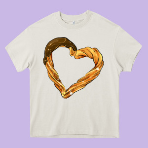 Churros Heavy Core Tee Designed By Adodesignshop
