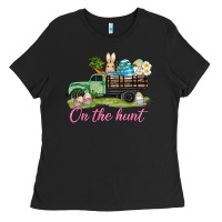 Black easter on the hunt Ladies Tee - AdoDesignShop