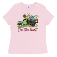 Bubblegum Pink easter on the hunt Ladies Tee - AdoDesignShop