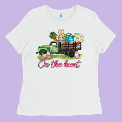 Easter On The Hunt Ladies Tee Designed By Adodesignshop