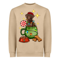 Christmas Coffee Cup With Labrador Heavyweight Sweatshirt | Teevron
