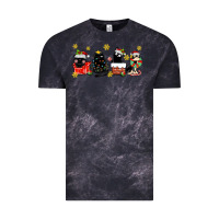 Cloud Black christmas cats Vintage Tee - MaliasSmallBusiness