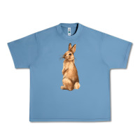 Pebble Blue Bunny Urban Heavy Tee - NancyCooperArtShop