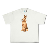 Pistachio Bunny Urban Heavy Tee - NancyCooperArtShop