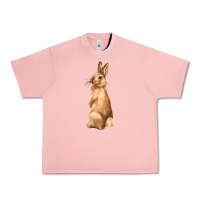 Salmon Bunny Urban Heavy Tee - NancyCooperArtShop