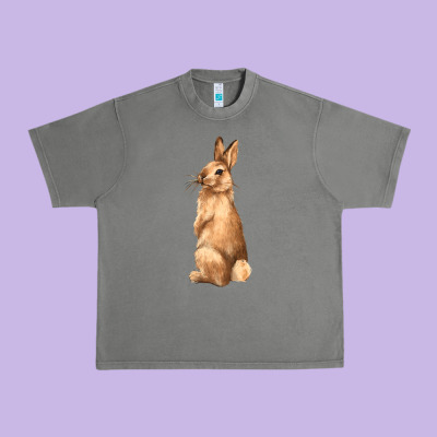 Bunny Urban Heavy Tee Designed By Nancycooperartshop
