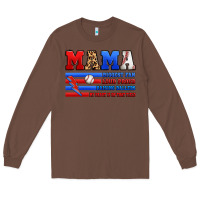 Chestnut baseball mama Long Sleeve Tee - Artiststas
