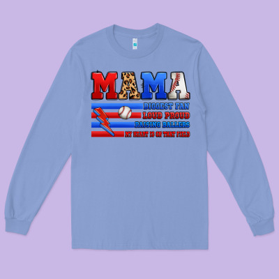 Baseball Mama Long Sleeve Tee Designed By Artiststas
