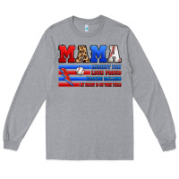 Heather Grey baseball mama Long Sleeve Tee - Artiststas