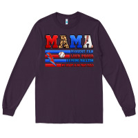 Plum baseball mama Long Sleeve Tee - Artiststas