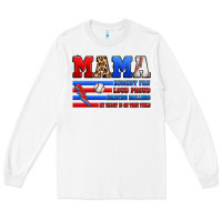 White baseball mama Long Sleeve Tee - Artiststas