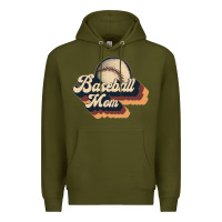 Army Green baseball mom Premium Hoodie - JahusDesignShop