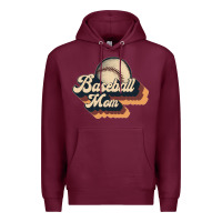 Burgundy baseball mom Premium Hoodie - JahusDesignShop