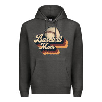 Charcoal Heather baseball mom Premium Hoodie - JahusDesignShop