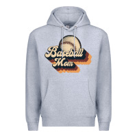 Heather Grey baseball mom Premium Hoodie - JahusDesignShop