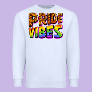 Pride Vibes Premium Sweatshirt Designed By Oliviacreatesart