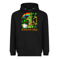 Black St. Patrick's My 1st St. Patrick's Day Heavyweight Hoodie - OliviaCreatesArt