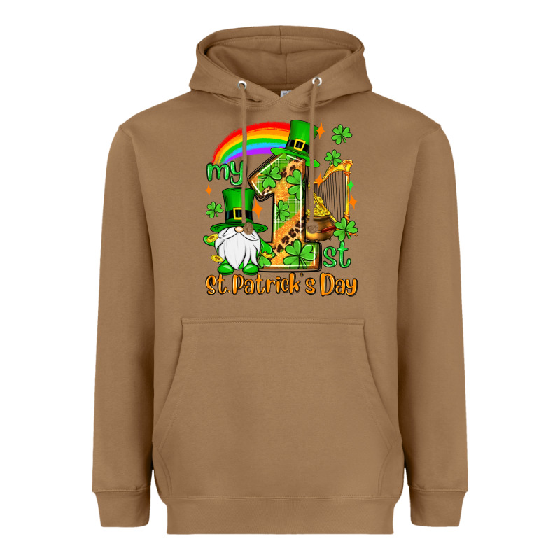 St. Patrick's My 1st St. Patrick's Day Heavyweight Hoodie by OliviaCreatesArt | Teevron