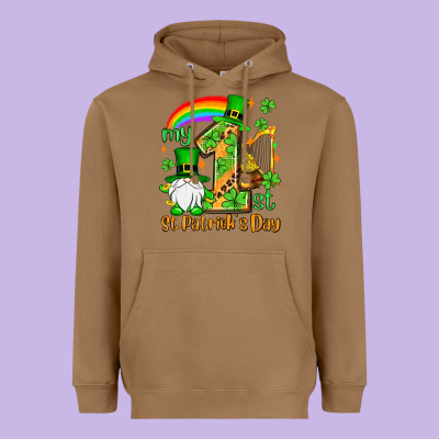 St. Patrick's My 1st St. Patrick's Day Heavyweight Hoodie Designed By Oliviacreatesart