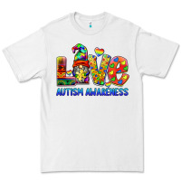 White autism awareness love Premium Tee - BarkalooDesign