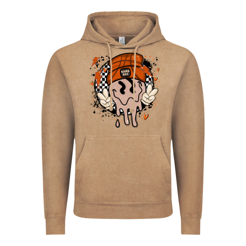 Basketball Game Day Vintage Hoodie by MaliasSmallBusiness | Teevron