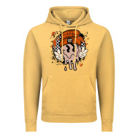 Vintage Mustard basketball game day Vintage Hoodie - MaliasSmallBusiness