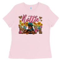 Bubblegum Pink rottweiler mom Ladies Tee - Artiststas