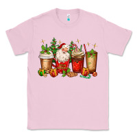 Bubblegum Pink Christmas Santa coffee cups Classic Tee - MaliasSmallBusiness